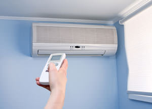 An air handler air conditioning unit installed in a Barling home