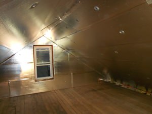 A Fayetteville attic with SuperAttic installed.