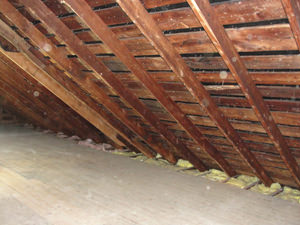 A Arkansas attic before installation of SuperAttic